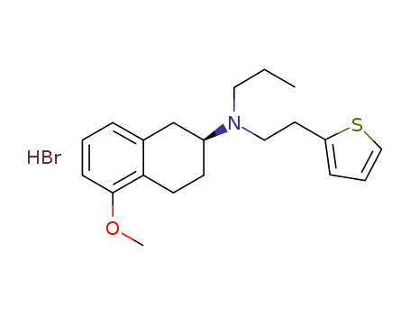 (S)-2-(N-n-propyl-N-2-(thien-2-yl)ethylamino)-5-methoxytetraline hydrobromide