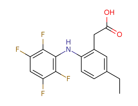 5-ethyl-2-(2',3',5',6'-tetrafluoroanilino)-phenylacetic acid